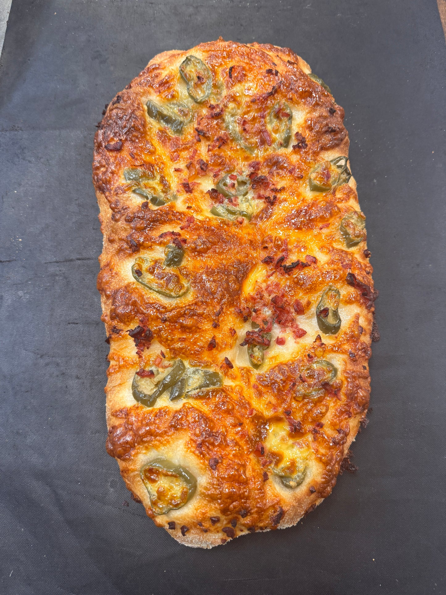 Jalapeño Bacon and Cheese ciabatta