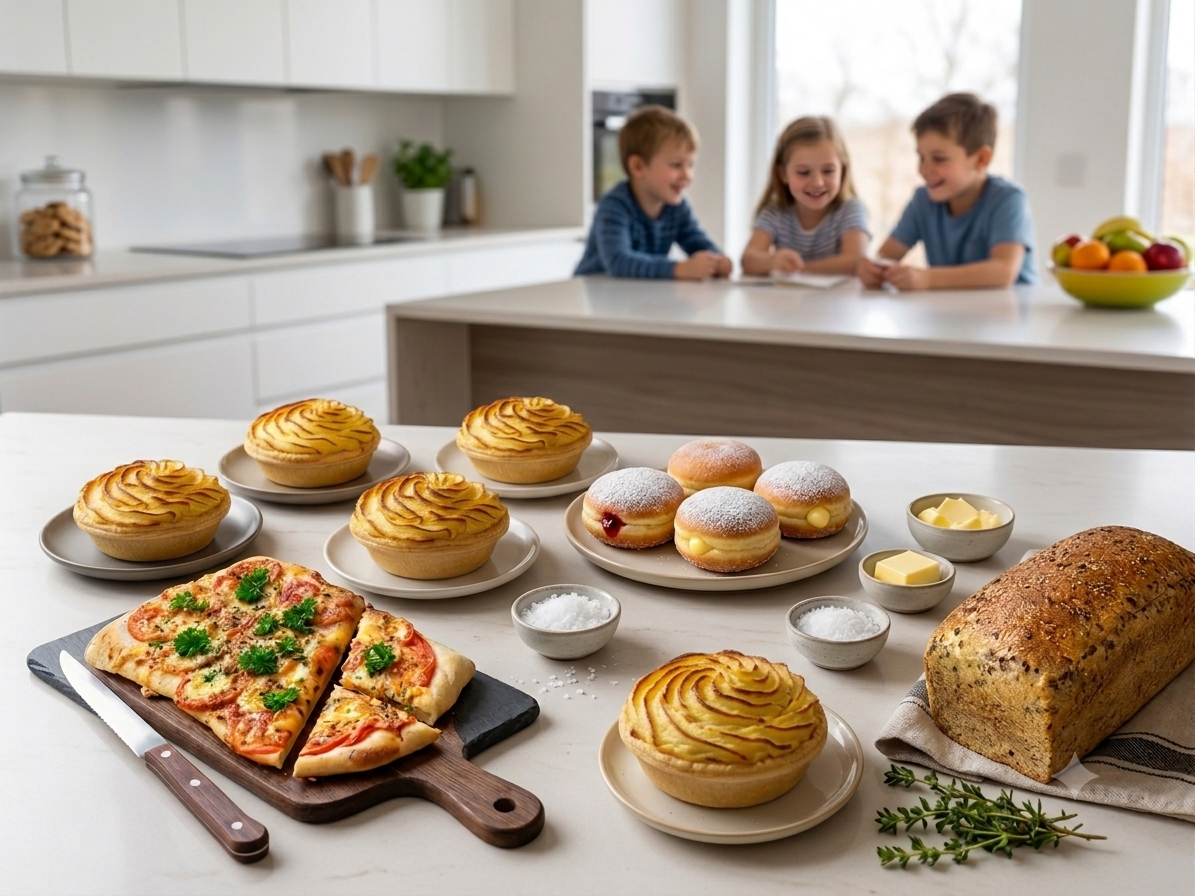 Award winning Pies, doughnuts and bread to match