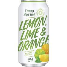 DEEP SPRING LEMON, LIME & ORANGE 440ML CAN