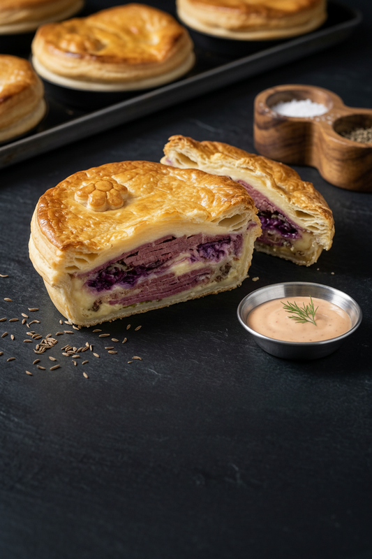 🥉 Reuben Pie - 2023 Bronze winner Bakels Supreme pie awards.