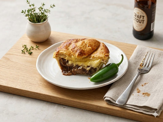 Pie -Steak, Cheese & Jalapeno Pie