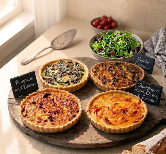 Family Quiche Loraine (Champagne Ham, Onion and Cheese)